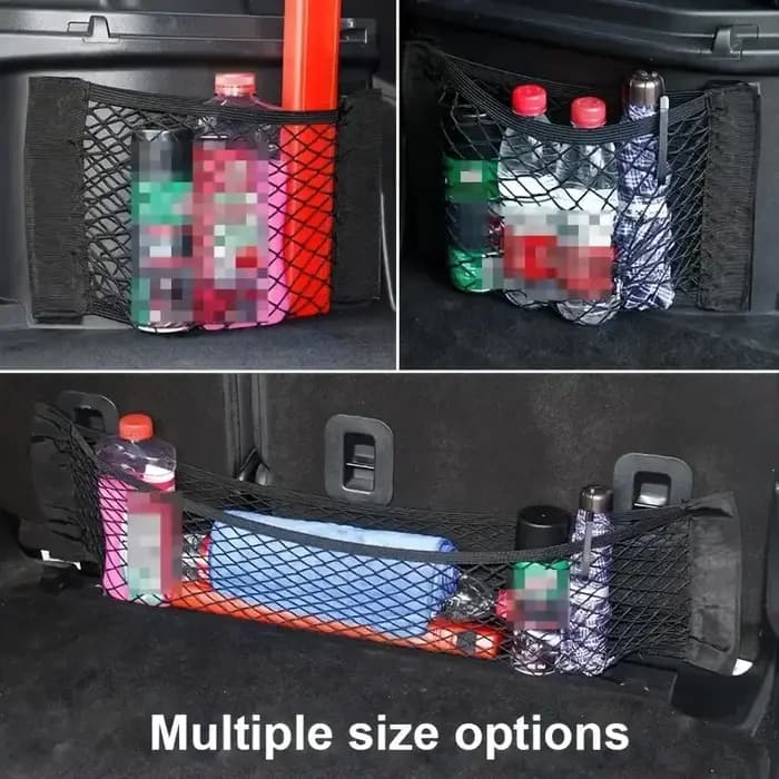 Sac de rangement universel pour voiture Filet de coffre à double maille Sac