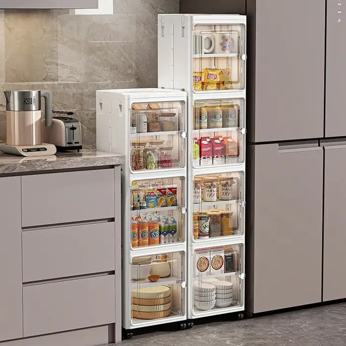 Armoire à fente pliable pour salle de bain