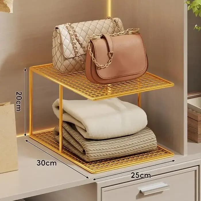 Solution de rangement pour armoire, étagère en métal à plusieurs niveaux