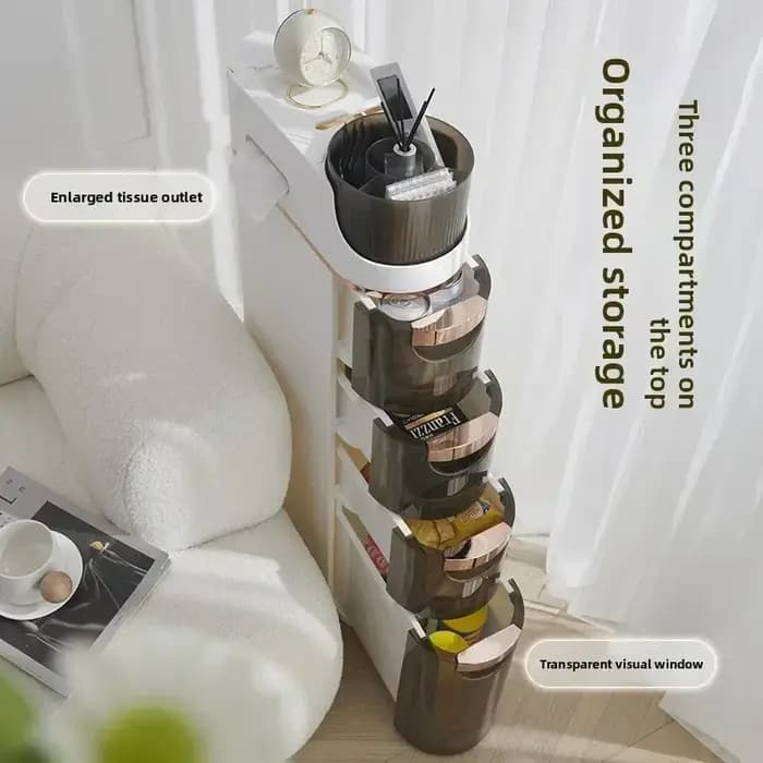 Meuble de rangement pour fentes étroites de salle de bain
