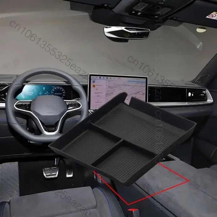 Pour Volkswagen Teramont PRO 2025 2026 : Boîte de rangement pour accoudoir de voiture