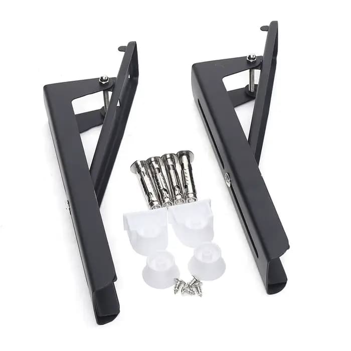 Étagère extensible pliable et robuste, support mural à 2 supports pour four à micro-ondes