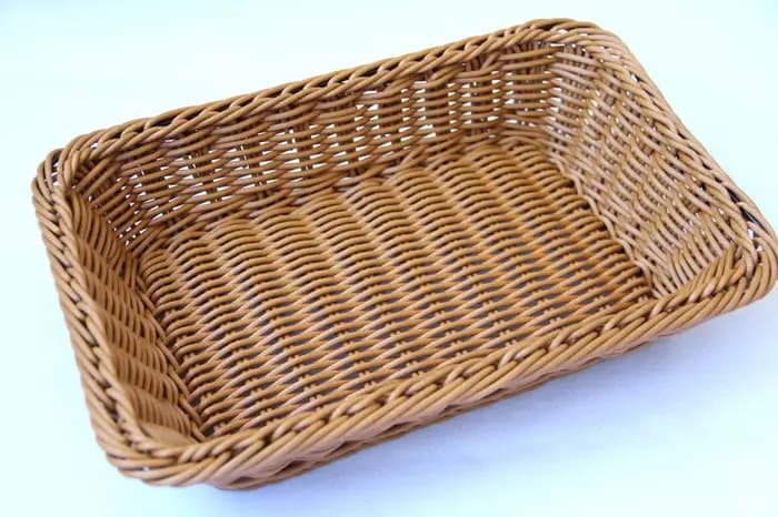 Panier en osier Imitation rotin tissé à la main