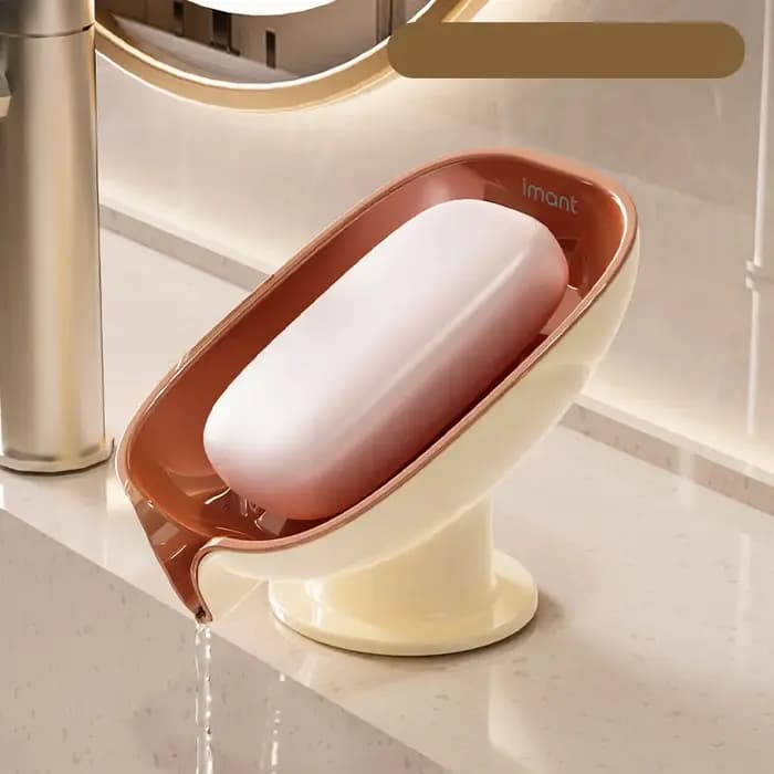 Boîte à savon sans vidange, poinçonnage, lumière domestique, ventouse de luxe, boîte à savon, compto
