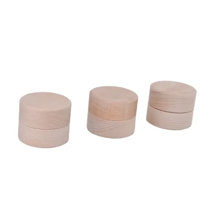 Boîtes de rangement rondes en bois pour bijoux et matiques