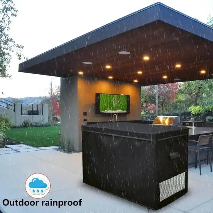 Housse imperméable anti-poussière pour congélateur coffre 14 à 16 pieds cubes avec ventilation à double fermeture éclair