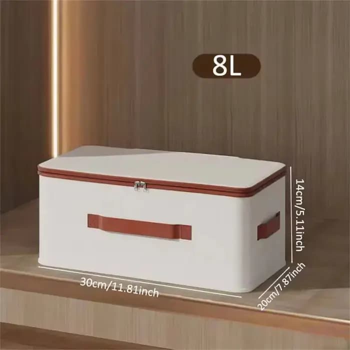 Nouvelle boîte de rangement domestique robuste, coque rigide en coton et lin, boîte de rangement à f