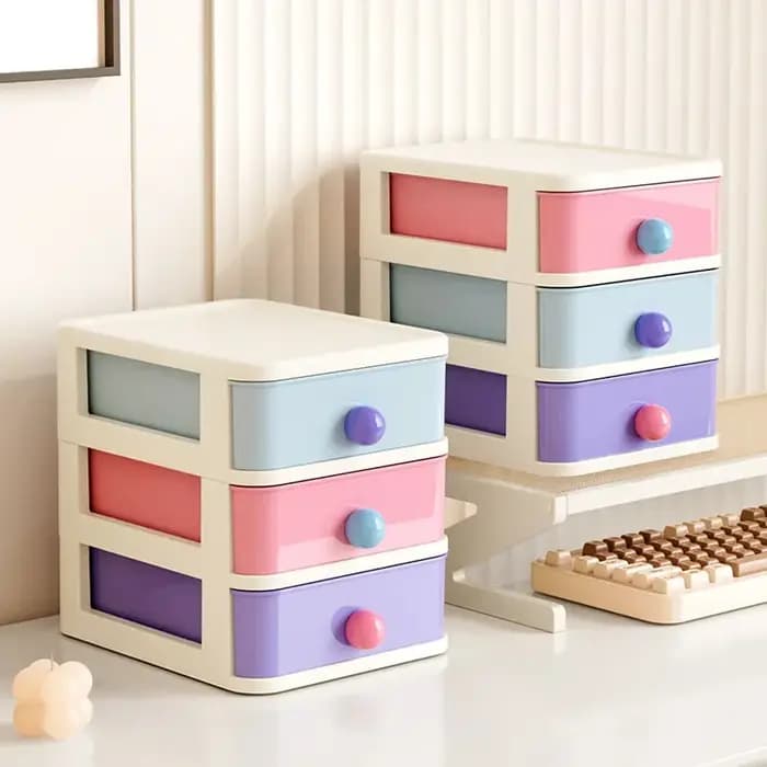 Boîte de rangement de Style tiroir de bureau, Style Dopamine Ins, bureau d'étudiant, Organization de papeterie, support de rangement empilable de grande capacité