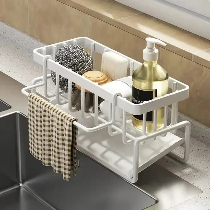 Étagère de cuisine multifonctionnelle en plastique