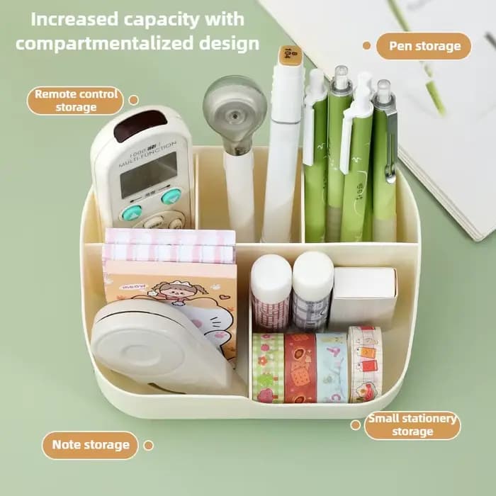 Boîte de rangement multi-compartiments-organisateur de bureau multifonctionnel et grande capacité pour fournitures