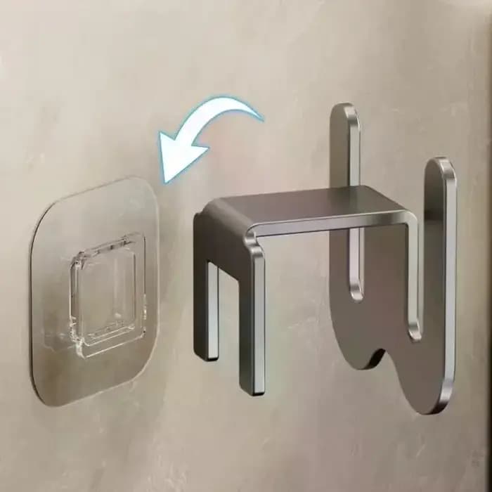 Étagère murale pour pantoufles de salle de bain