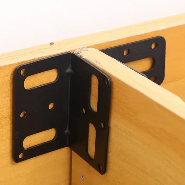Supports d'étagère noirs en forme de L