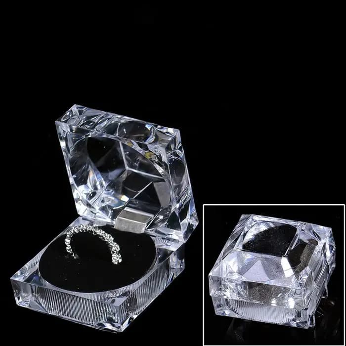 Boîte à matiques en cristal transparent
