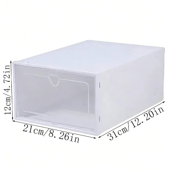 Boîtes à chaussures transparentes 6/12