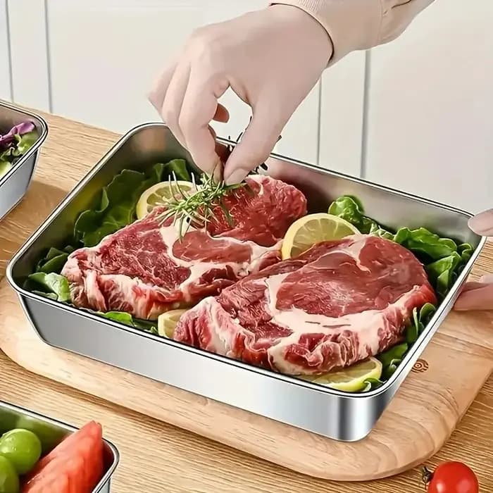 Ensemble de contenants alimentaires en acier inoxydable