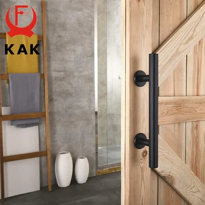 KAK 12 pouces poignée de porte de grange coulissante tirer armoire affleurant ensemble de matériel
