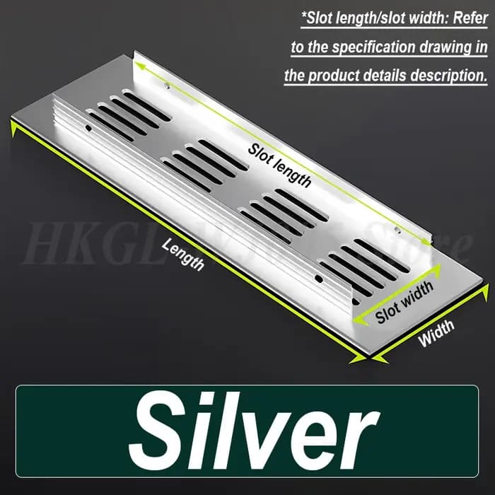 Grille de ventilation décorative en alliage d'aluminium pour armoire