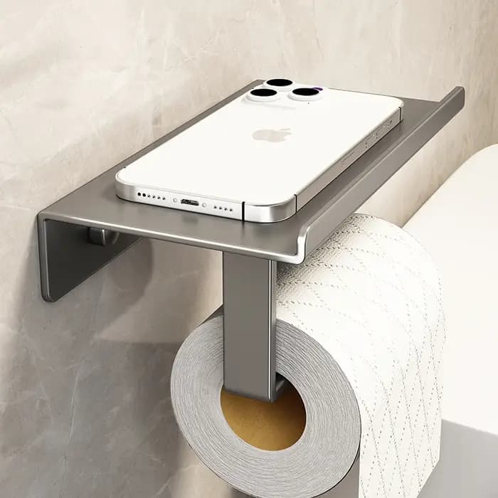 Porte-papier hygiénique support de rangement cuisine serviette Placement des bouteilles d'assaisonnement salle de bain mur rouleau de papier téléphone stockage