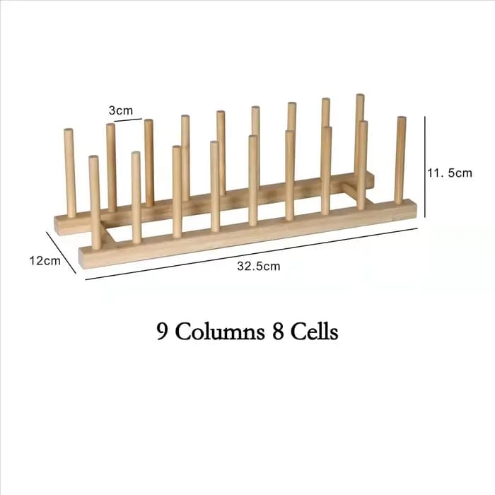 Égouttoir de rangement DIY en bambou pour assiettes