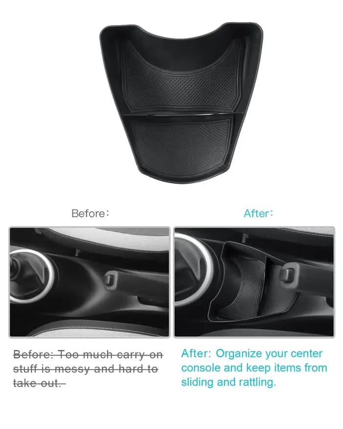 Boîte de rangement centrale pour voiture LFOTPP pour Renault Twingo 3 2014-2023 2024