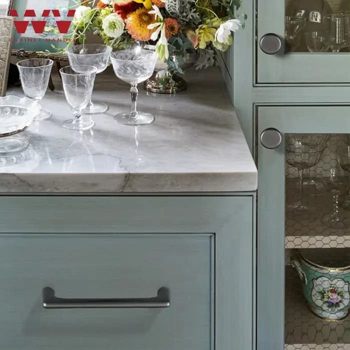 YM gris armoires de cuisine poignées de rangement 96-320mm commodes placard armoire porte tiroir boutons meubles matériel tire