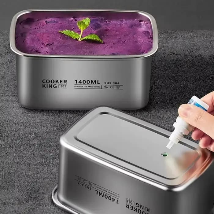 COOKER KING boîte de stockage des aliments en acier inoxydable Portable fruits déjeuner Bento