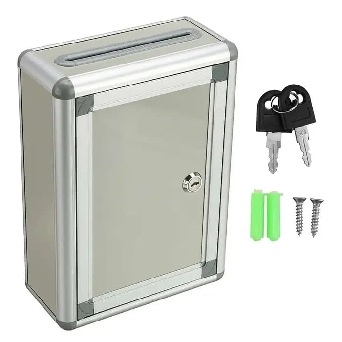 Boîte à courrier murale en alliage d'aluminium de 11 pouces