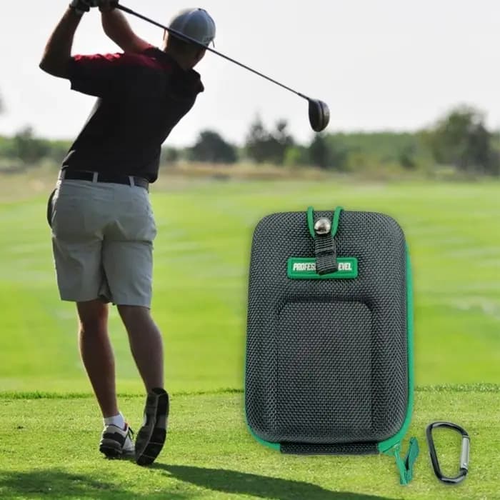 Sac de transport pour télémètre de golf, étui pour télémètre, sac en EVA avec mousqueton et clip de ceinture, boîte de rangement étanche pour télémètre