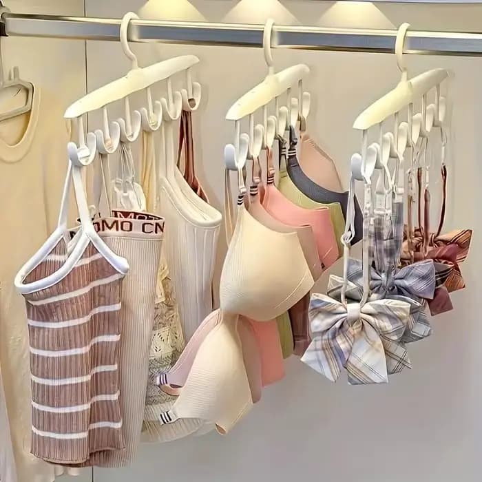 Cintre rotatif à 12 crochets – Organisateur de placard peu encombrant pour cravates