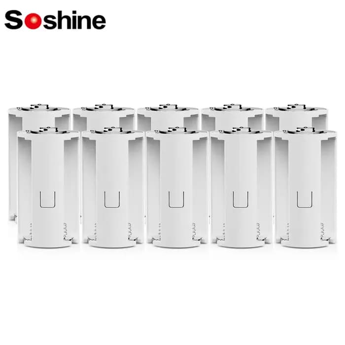 Soshine 3 AA à D convertisseur de batterie adaptateur support Portable boîte de rangement 3 AA à 1 D taille commutateur convertisseur boîtier de support de batterie