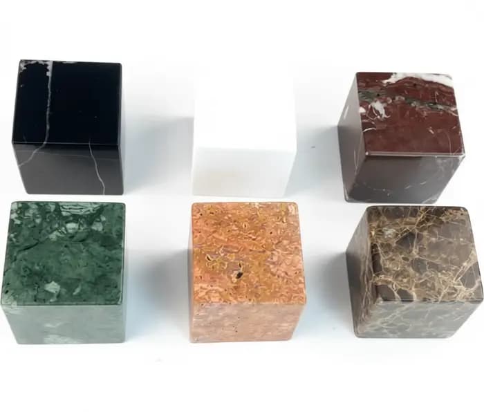 Blocs de cubes en pierre de marbre naturel 50x50x50mm