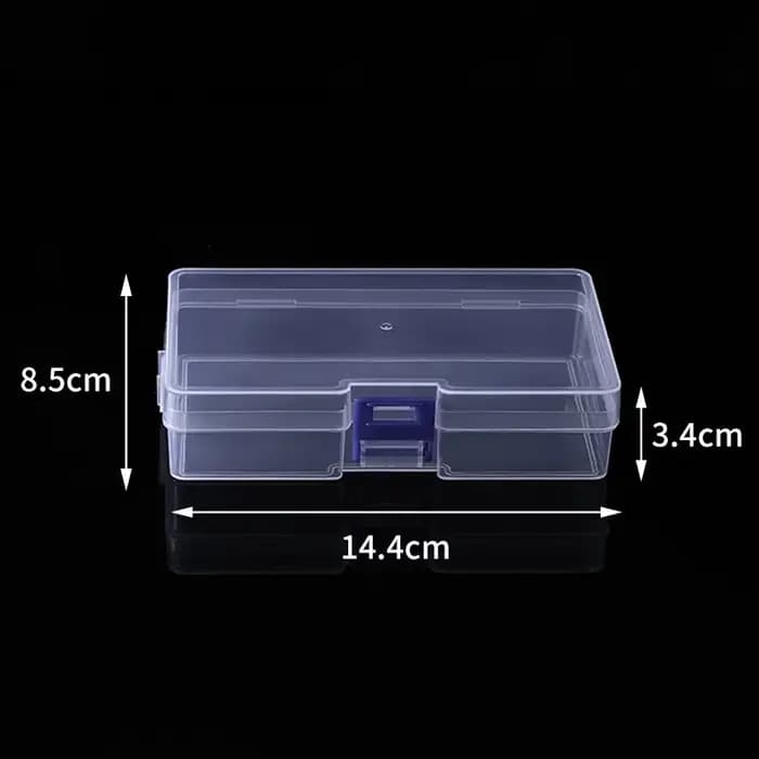 5 boîtes de rangement en plastique transparent pouvant accueillir des petits articles