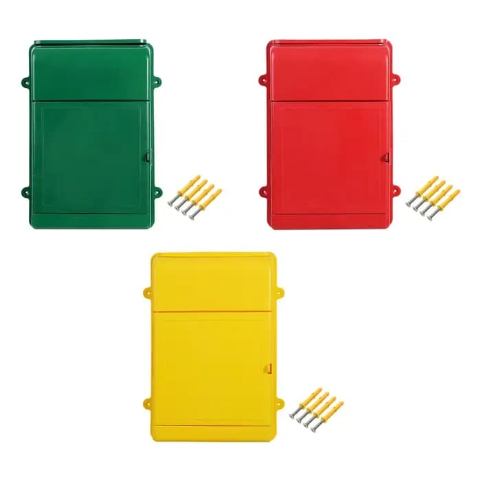 Boîte aux lettres murale suspendue, organisateur de doations multifonctionnel 34.5x26x7cm, léger pour les hôtels et les entreprises