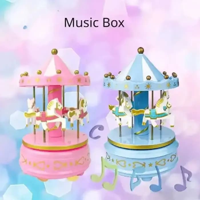 Boîte à musique de carrousel de luxe