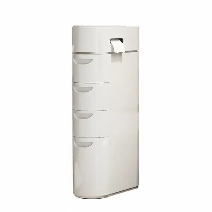 Armoire de rangement haute avec portes, étagère de rangement polyvalente pour salle de bain, armoire de rangement pour buanderie, couloir, chambre à coucher
