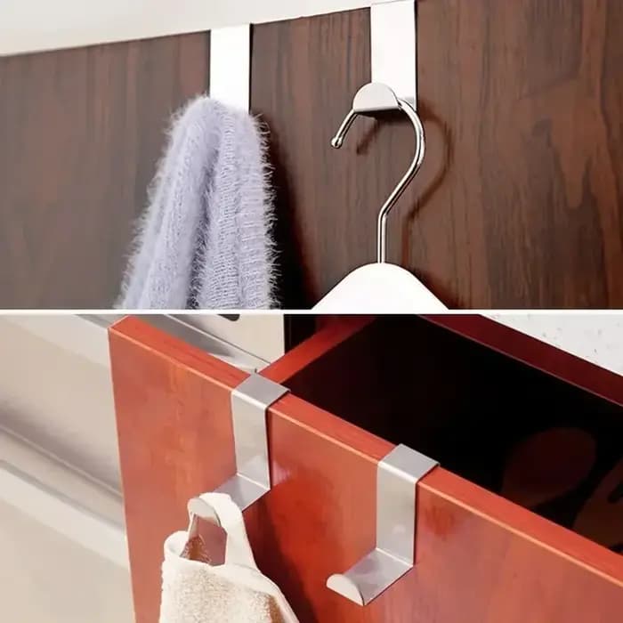 Armoire de salle de bain en forme de Z par crochet en acier inoxydable par cintre arrière porte-clés patère accessoires de cuisine à domicile outil d'organisation