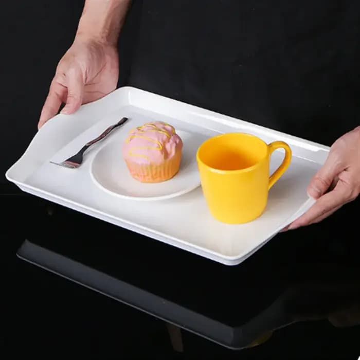 Plateaux plats de rangement de cuisine en mélamine
