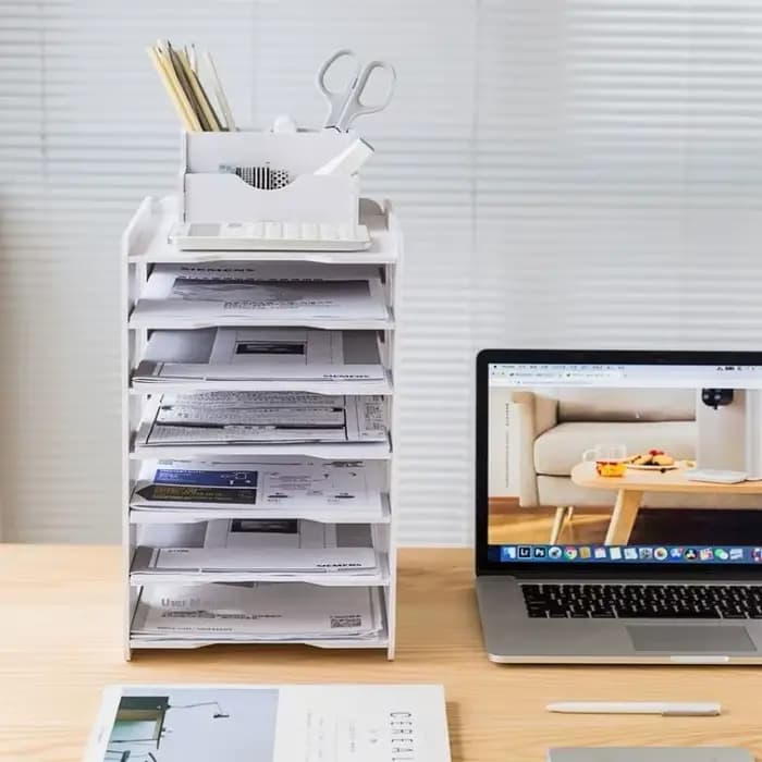 Support de rangement de bureau pour papier A4