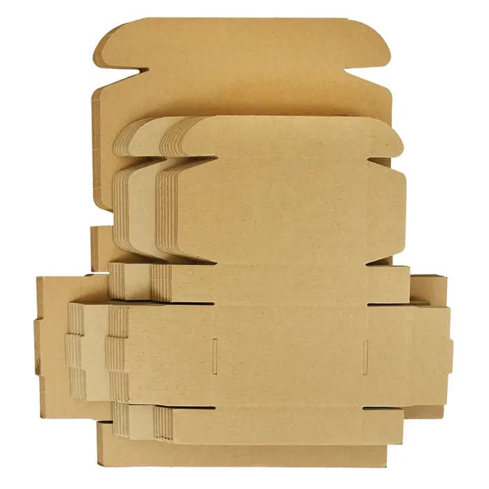 Boîte-cadeau en papier Kraft brun multi-tailles