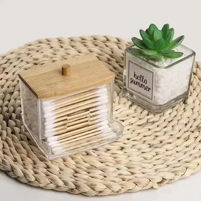 Boîte de rangement pour coton-tige