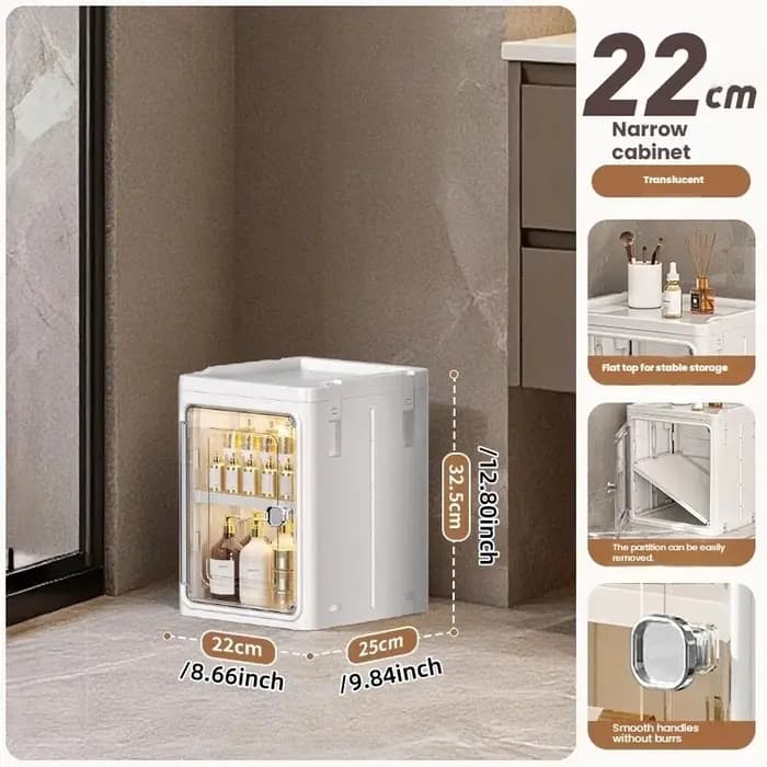 Armoire à fente pliable pour salle de bain, armoire de rangement pour salle de bain, étagère de luxe