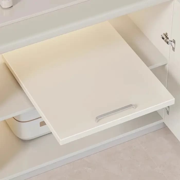 Étagère extractible de cuisine chromée réglable