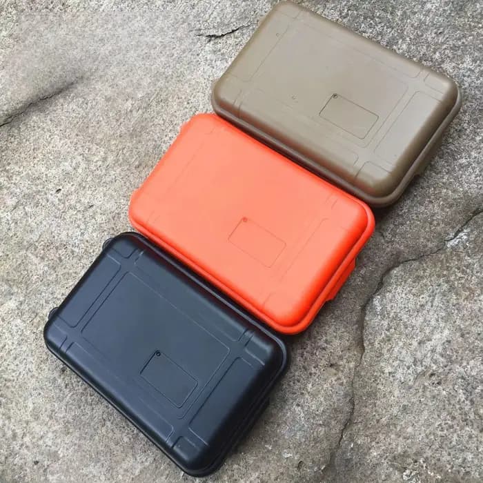 Boîte de survie étanche pour l'extérieur | Outils EDC en plastique anti-poussière et antichoc