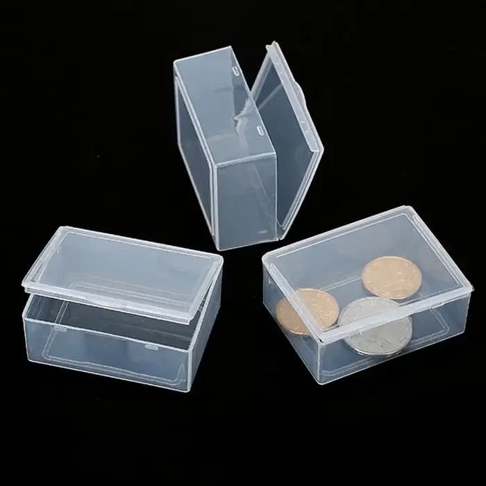 Boîte de rangement transparente en plastique de différentes formes