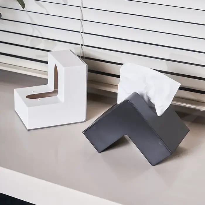 Boîte à mouchoirs en forme de L créative japonaise