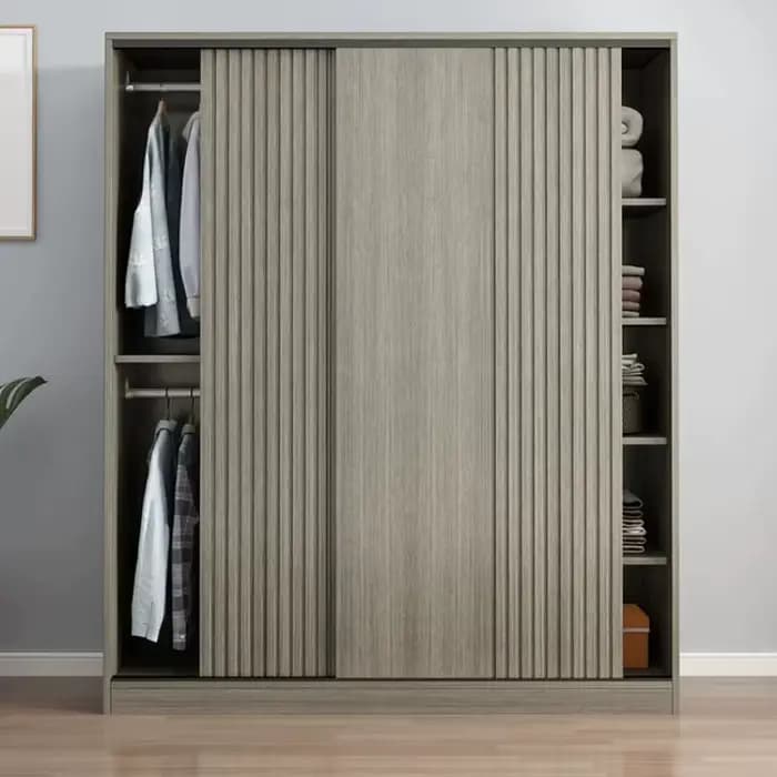 Armoire de chambre à coucher avec système de rangement coulissant