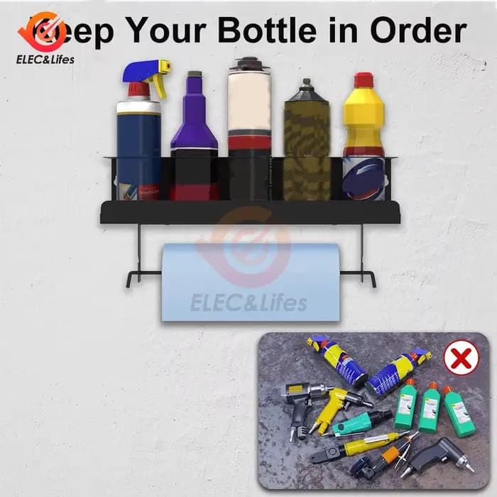 Supports de stockage de bouteilles muraux