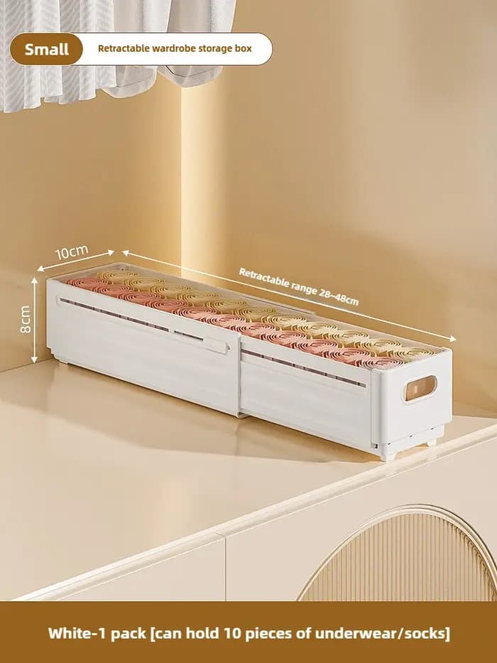 Boîte de rangement ajustable pour vêtements, organisateur de placard, organiseur de vêtements par ca