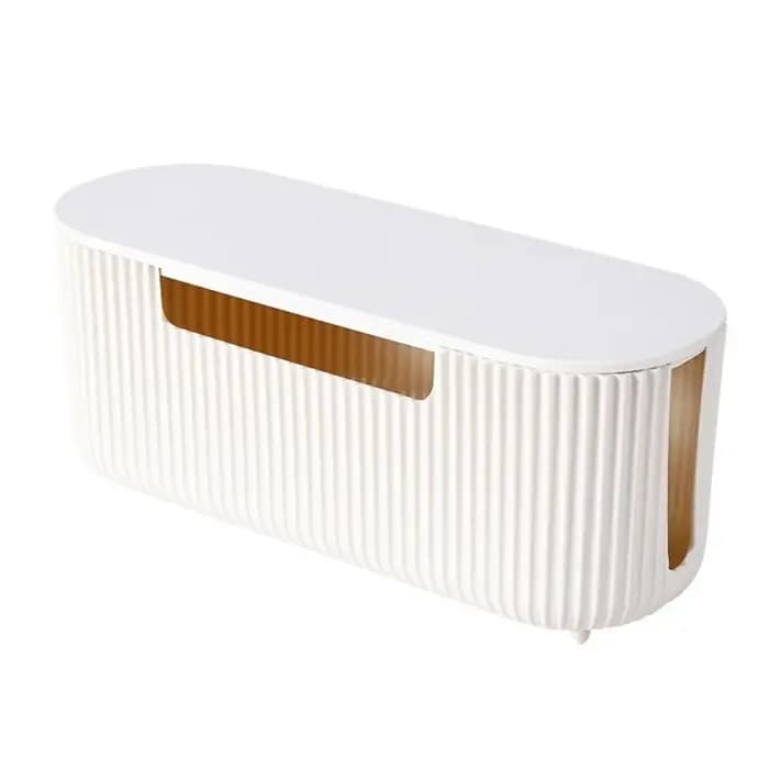 Boîte de rangement de câbles de bureau de qualité avec couvercle