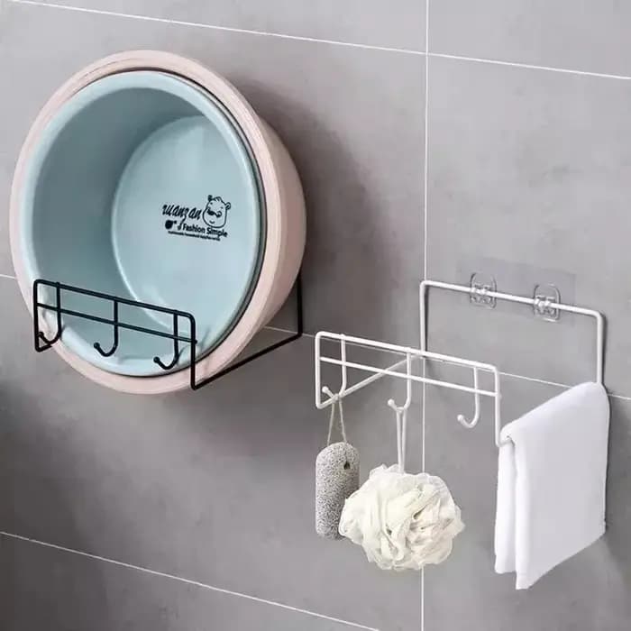 5-50pcs imperméable à l'eau fort adhésif crochet étagère autocollant pour salle de bain cuisine